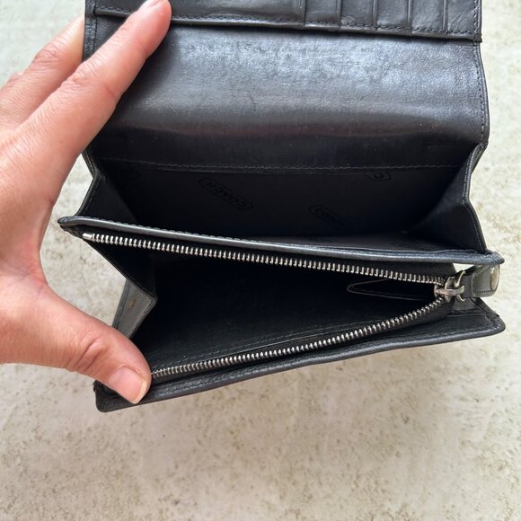 Vintage Coach Tri Fold Compact Wallet - Picture 5 of 7